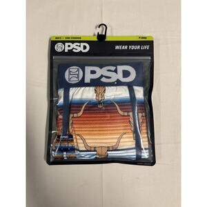 PSD 7" Inseam Core Standard Premium Boxer Briefs Mens XL Longhorns Print NEW